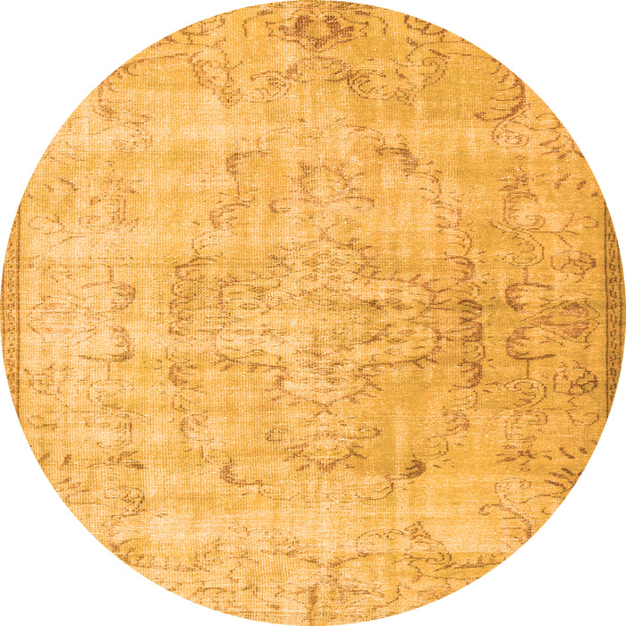 Machine Washable Persian Orange Traditional Area Rugs, wshtr2062org