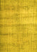 Machine Washable Persian Yellow Traditional Rug, wshtr2063yw