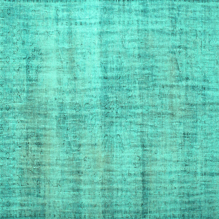 Square Machine Washable Persian Turquoise Traditional Area Rugs, wshtr2063turq