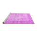 Sideview of Machine Washable Oriental Purple Traditional Area Rugs, wshtr2064pur