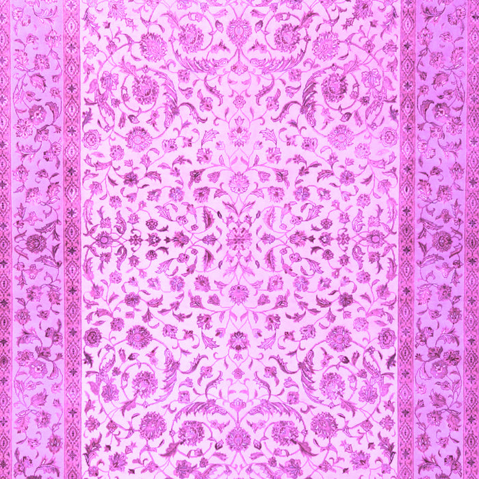 Machine Washable Oriental Purple Traditional Area Rugs, wshtr2064pur