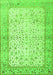 Oriental Green Traditional Rug, tr2064grn