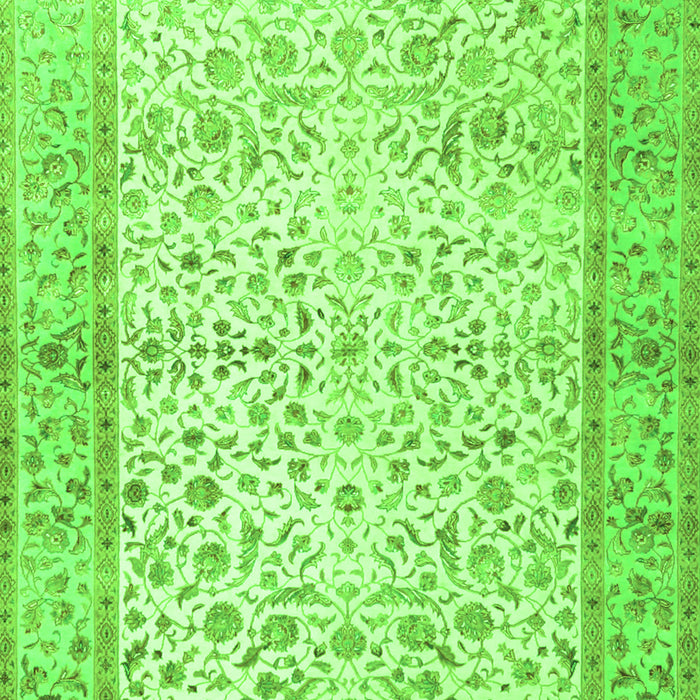 Oriental Green Traditional Rug, tr2064grn