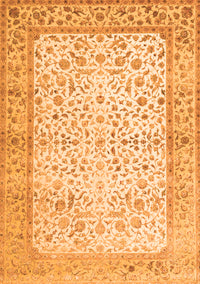 Oriental Orange Traditional Rug, tr2064org