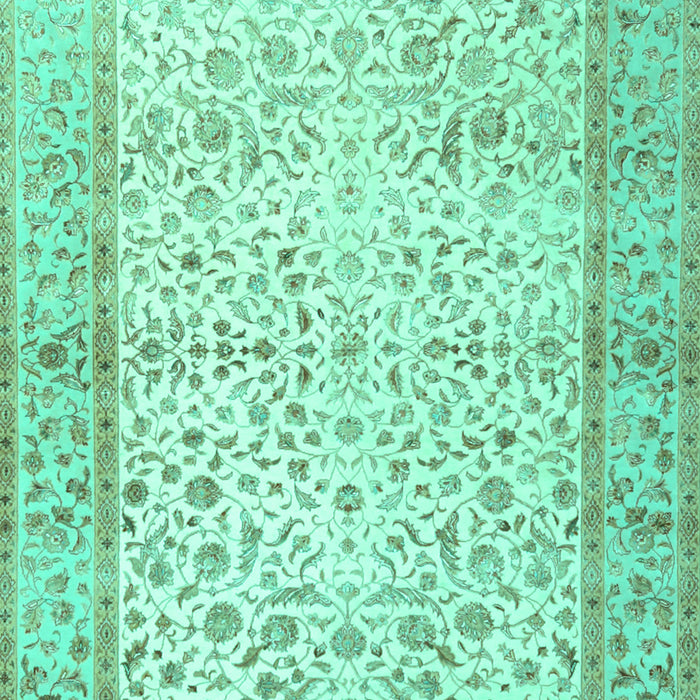 Oriental Turquoise Traditional Rug, tr2064turq