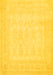 Machine Washable Persian Yellow Traditional Rug, wshtr2065yw