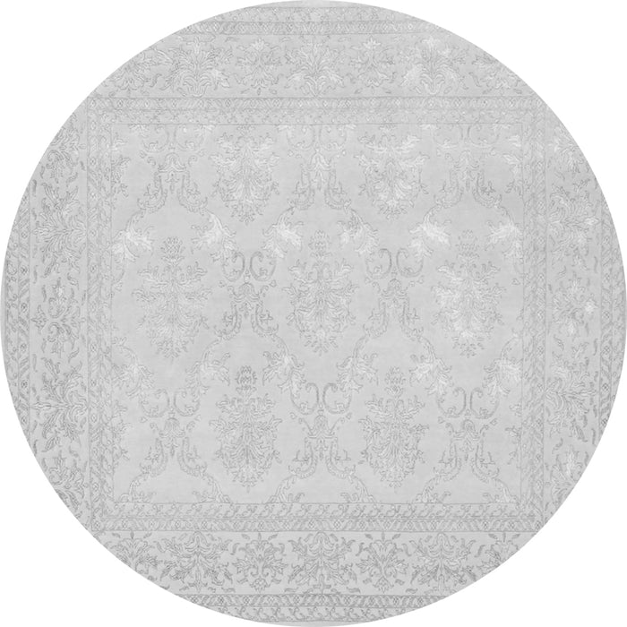 Machine Washable Persian Gray Traditional Rug, wshtr2065gry