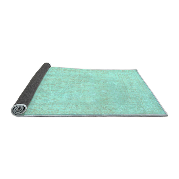 Sideview of Persian Light Blue Traditional Rug, tr2065lblu
