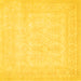 Square Persian Yellow Traditional Rug, tr2065yw