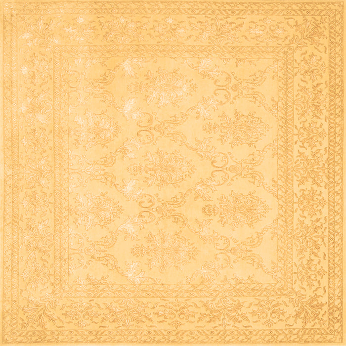 Square Machine Washable Persian Brown Traditional Rug, wshtr2065brn