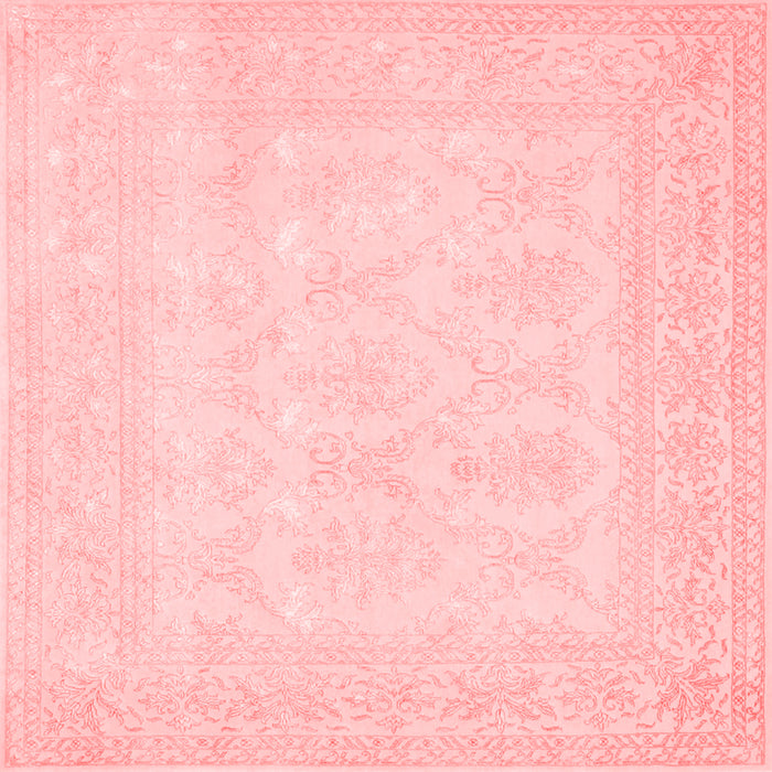 Machine Washable Persian Red Traditional Rug, wshtr2065red