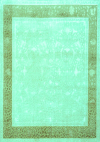 Persian Turquoise Traditional Rug, tr2066turq