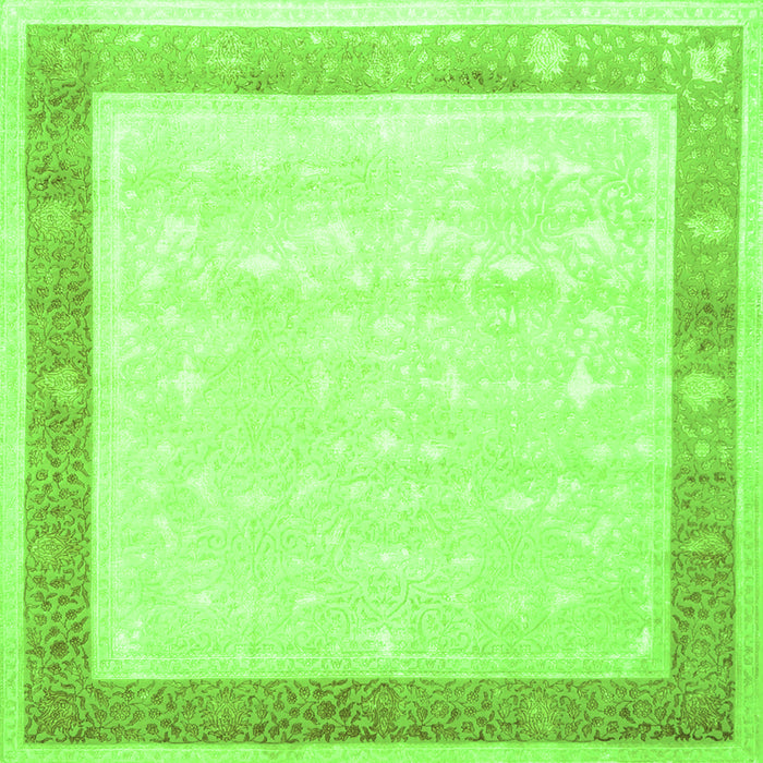 Serging Thickness of Persian Green Traditional Rug, tr2066grn