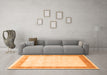 Machine Washable Persian Orange Traditional Area Rugs in a Living Room, wshtr2066org
