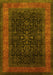 Machine Washable Persian Yellow Traditional Rug, wshtr2067yw