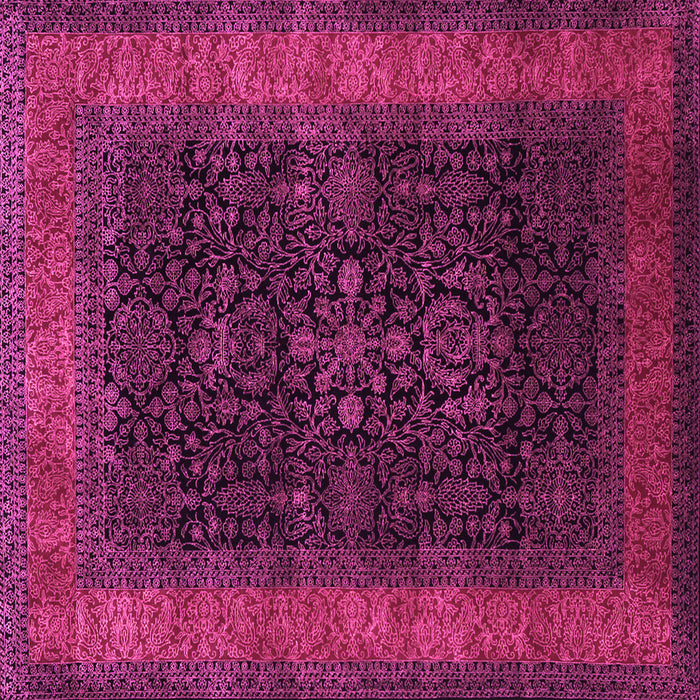 Square Persian Pink Traditional Rug, tr2067pnk