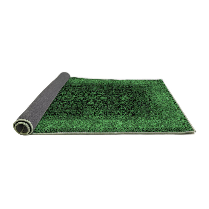 Sideview of Persian Emerald Green Traditional Rug, tr2067emgrn