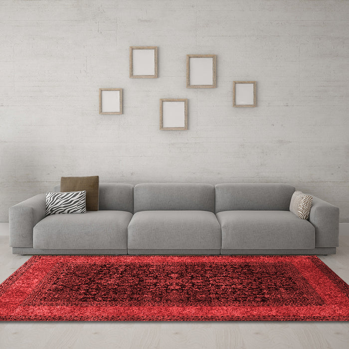 Traditional Red Washable Rugs