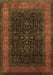 Machine Washable Persian Brown Traditional Rug, wshtr2067brn