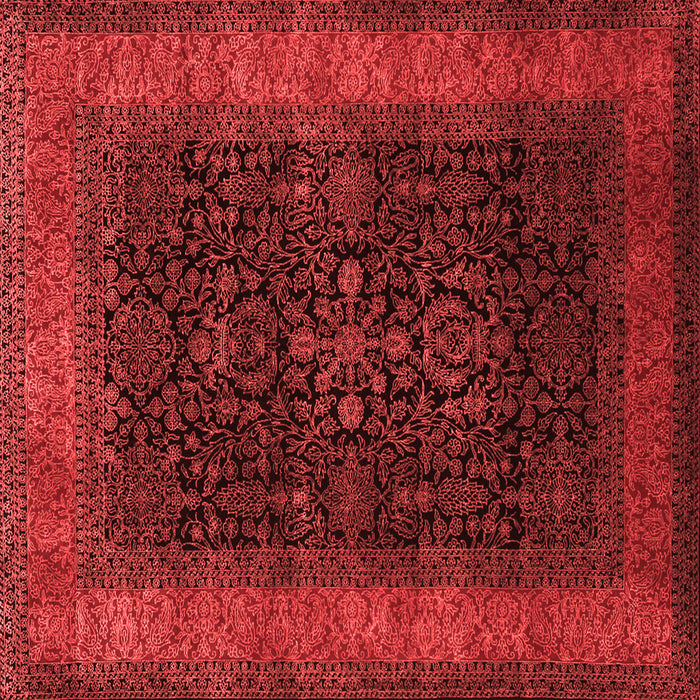 Machine Washable Persian Red Traditional Rug, wshtr2067red