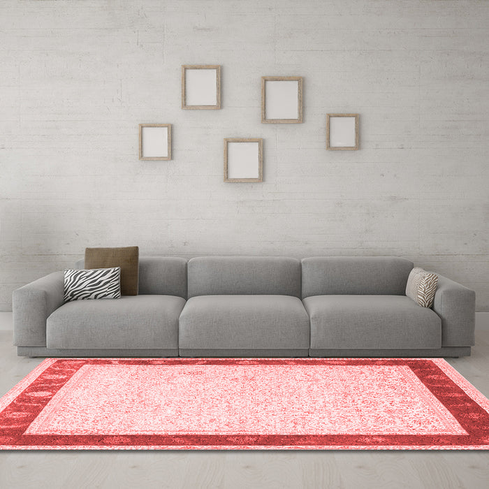 Traditional Red Washable Rugs