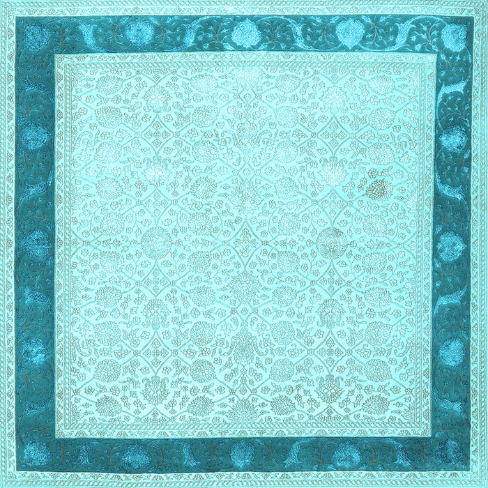 Square Persian Light Blue Traditional Rug, tr2068lblu