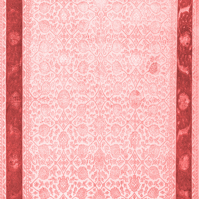 Machine Washable Persian Red Traditional Rug, wshtr2068red