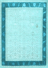 Persian Light Blue Traditional Rug, tr2068lblu