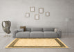 Machine Washable Persian Brown Traditional Rug in a Living Room,, wshtr2068brn