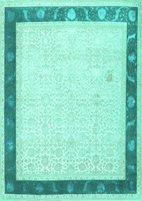 Persian Turquoise Traditional Rug, tr2068turq