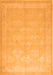 Serging Thickness of Machine Washable Persian Orange Traditional Area Rugs, wshtr2069org