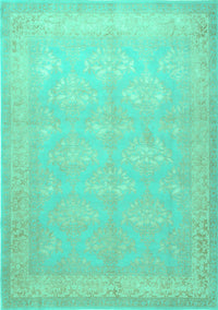 Persian Turquoise Traditional Rug, tr2069turq