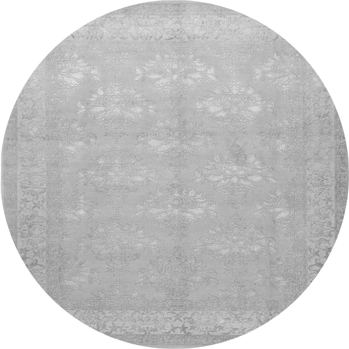 Machine Washable Persian Gray Traditional Rug, wshtr2069gry