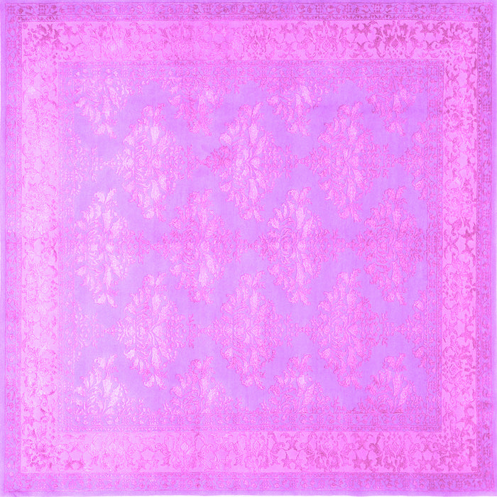 Square Persian Purple Traditional Rug, tr2069pur