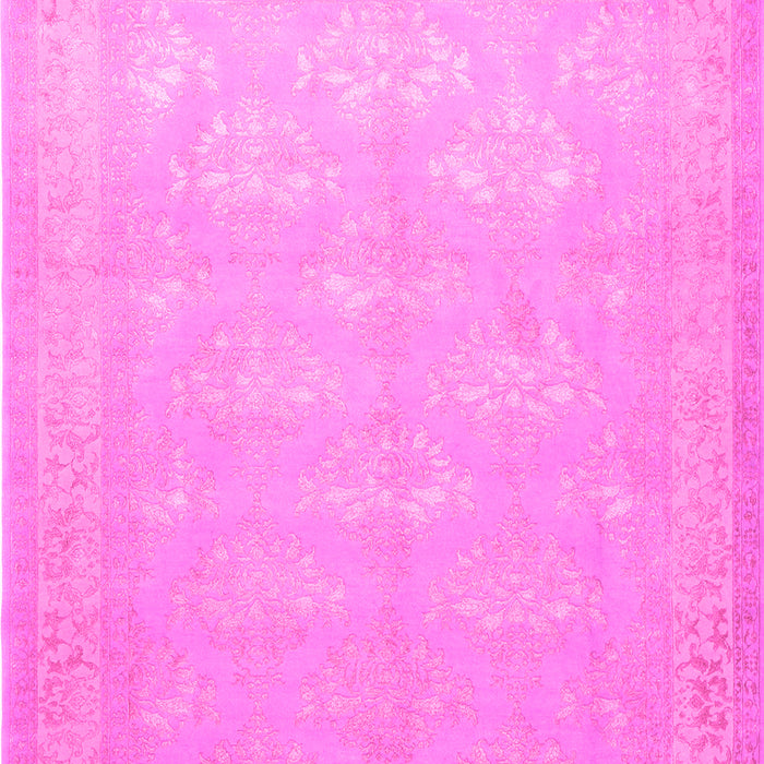 Machine Washable Persian Pink Traditional Rug, wshtr2069pnk