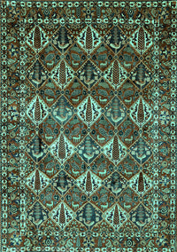 Persian Turquoise Traditional Rug, tr206turq