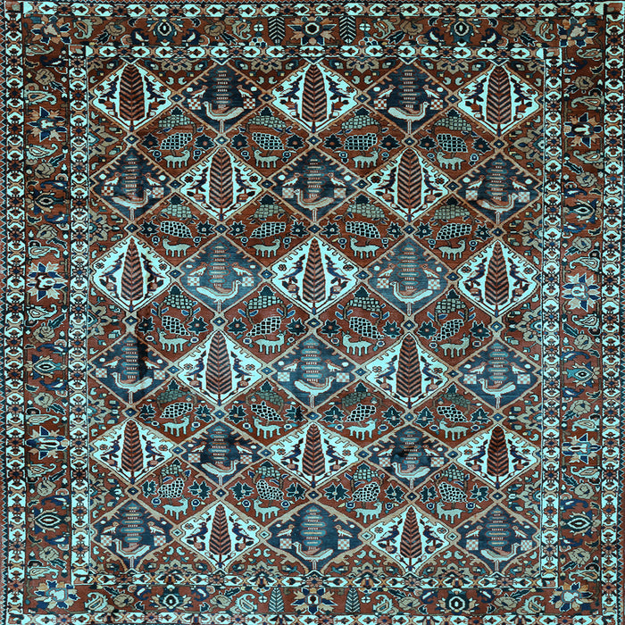 Square Persian Light Blue Traditional Rug, tr206lblu