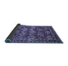 Sideview of Persian Blue Traditional Rug, tr206blu