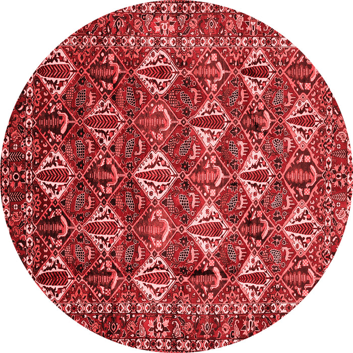 Machine Washable Persian Red Traditional Rug, wshtr206red