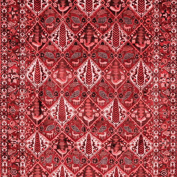 Machine Washable Persian Red Traditional Rug, wshtr206red