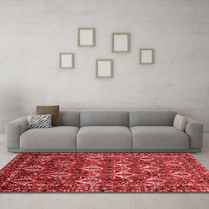 Traditional Red Washable Rugs