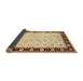 Sideview of Traditional Brown Gold Persian Rug, tr2070