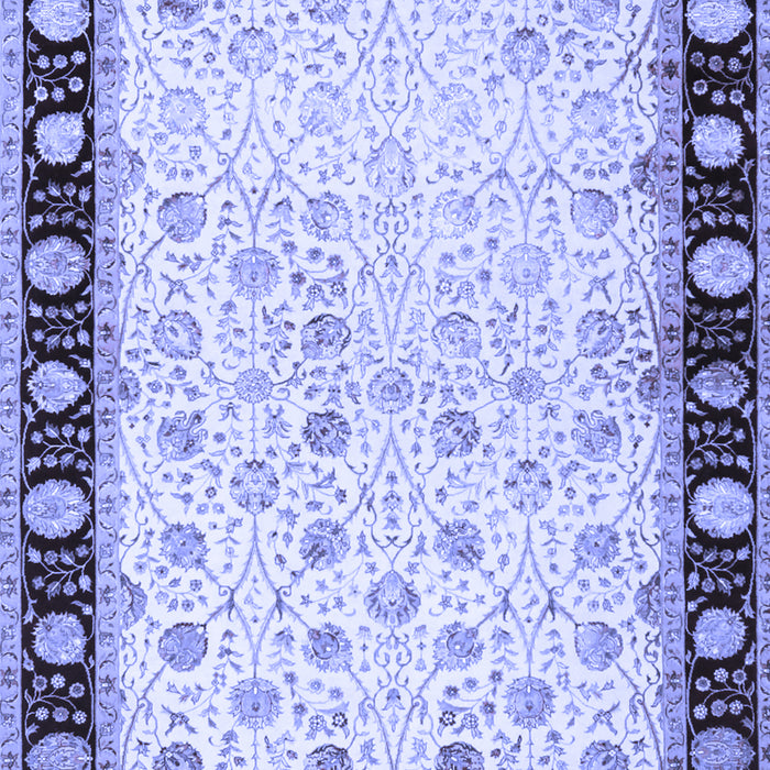 Machine Washable Persian Blue Traditional Rug, wshtr2070blu