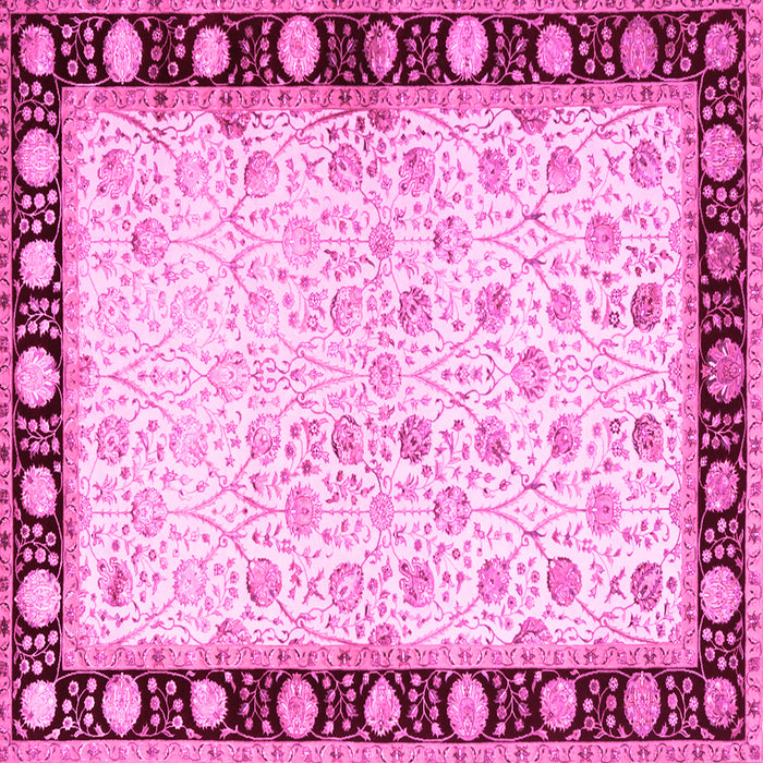 Square Persian Pink Traditional Rug, tr2070pnk