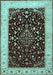 Persian Light Blue Traditional Rug, tr2071lblu