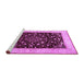 Sideview of Machine Washable Persian Purple Traditional Area Rugs, wshtr2071pur