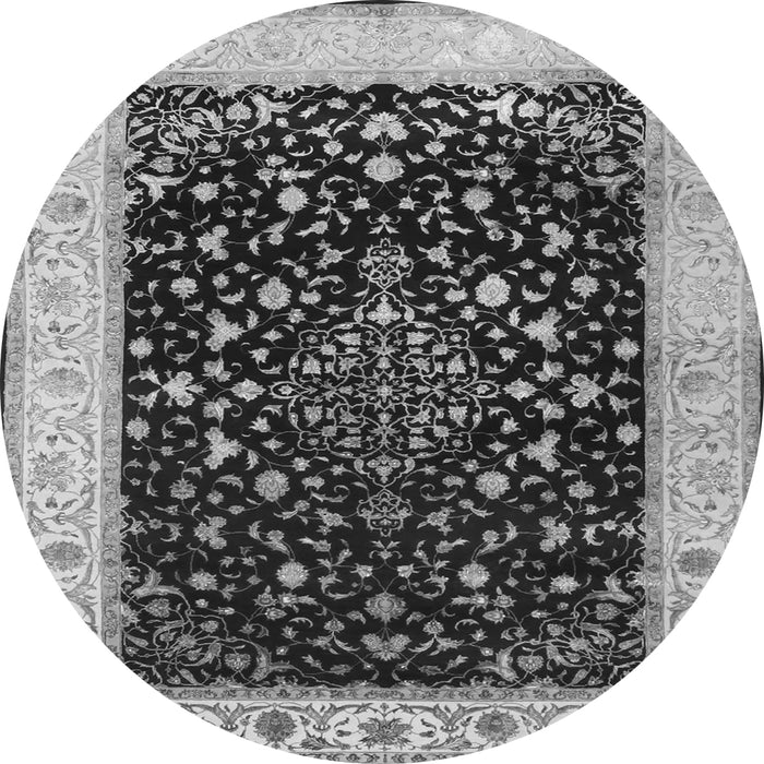 Machine Washable Persian Gray Traditional Rug, wshtr2071gry