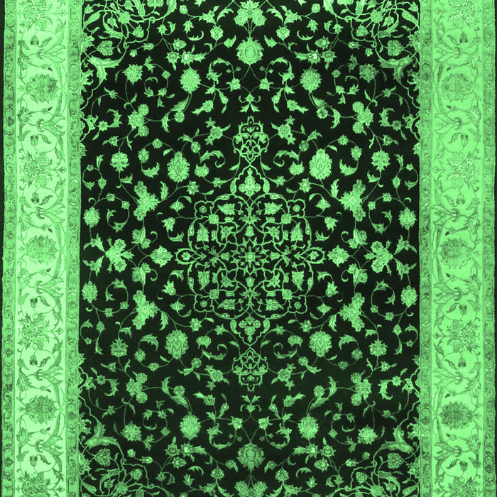 Persian Emerald Green Traditional Rug, tr2071emgrn