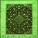 Serging Thickness of Persian Green Traditional Rug, tr2071grn
