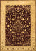 Machine Washable Persian Brown Traditional Rug, wshtr2071brn